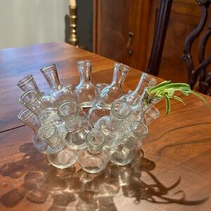 Vintage Propagation Station Vase Glass Vase Boho Chic Minimalist MCM 1970s